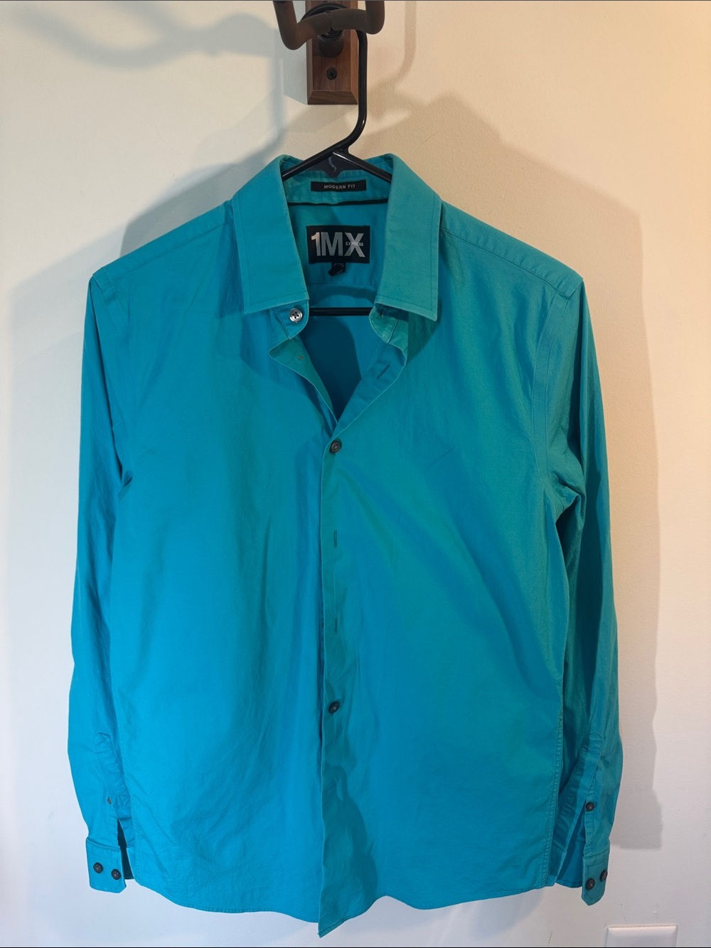 Express Men's Teal Lightweight Shirt Jacket